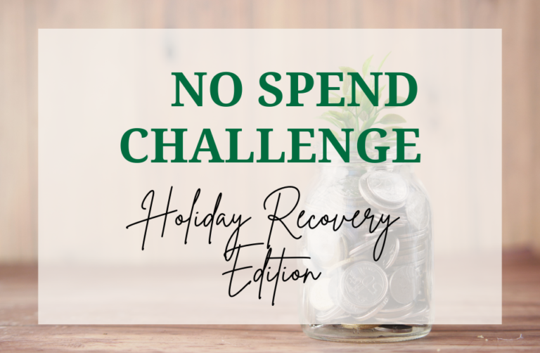 No Spend Budget Recovery Challenge