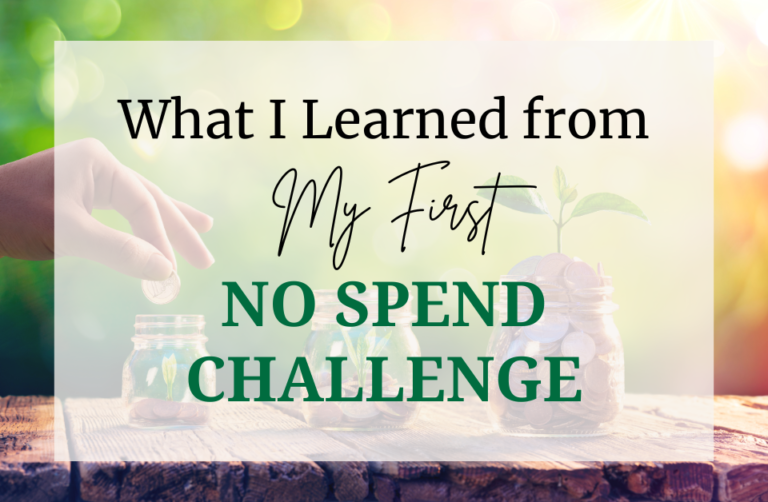 title card over image of woman's hand adding coins to jars