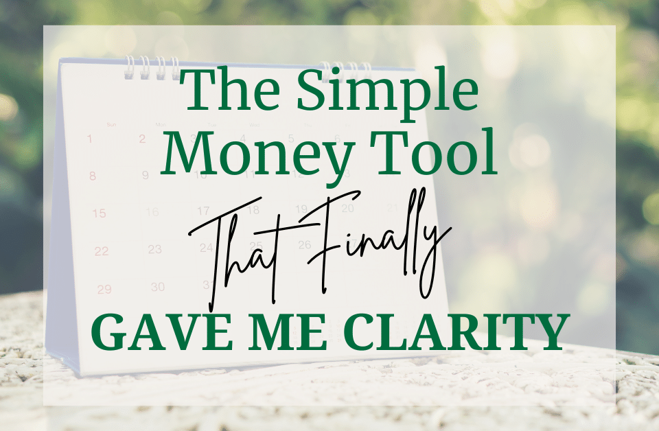 Money tool providing clarity and simplicity